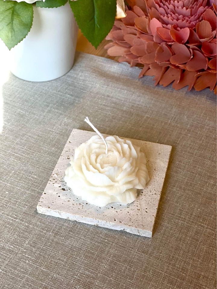 Peony Soy Wax Candle — Wind-Down Ritual