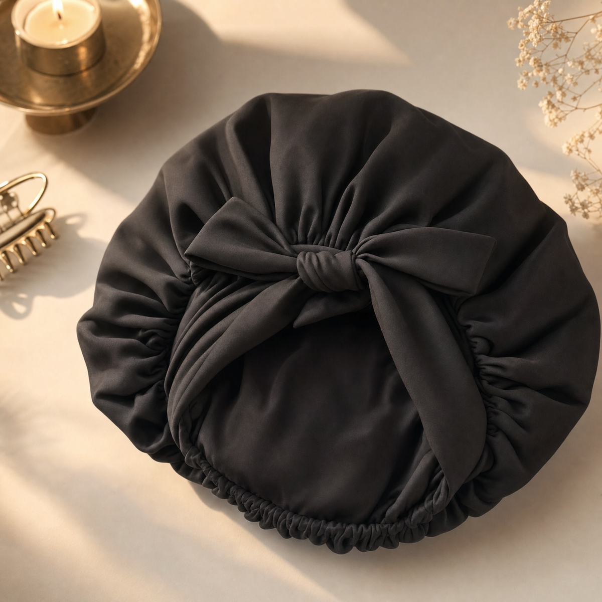 The Cocoon Bonnet — Satin Sleep Bonnet