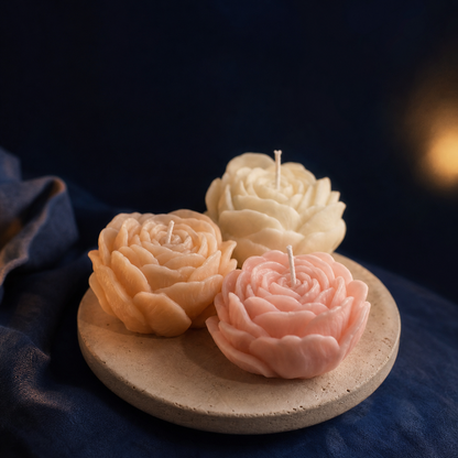 Peony Soy Wax Candle — Wind-Down Ritual