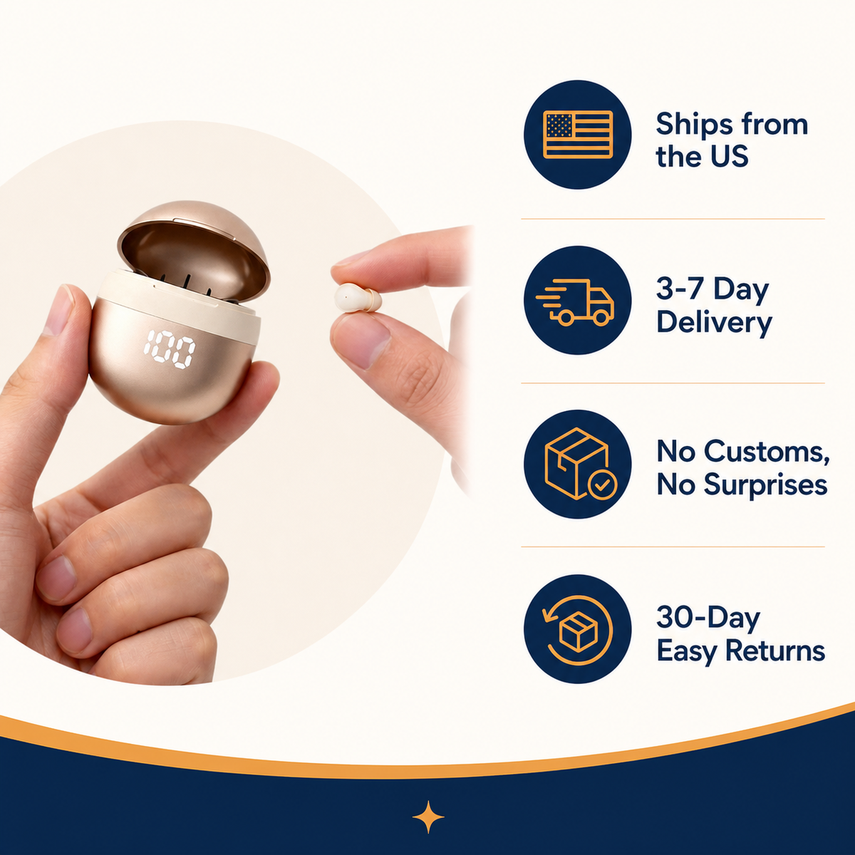 The Side Sleeper Buds — Low-Profile Wireless Earbuds