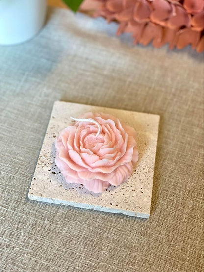 Peony Soy Wax Candle — Wind-Down Ritual